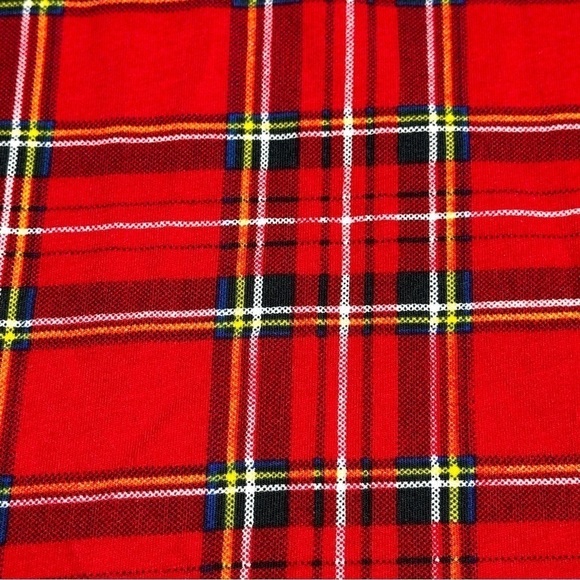 Crewcuts red plaid ruffle girls top size 12 - Picture 3 of 6
